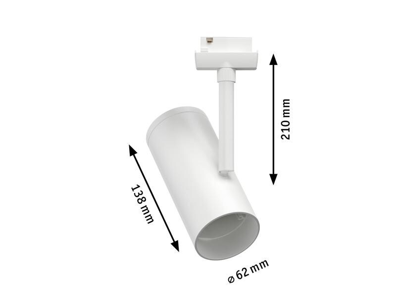 Paulmann Schienenspot URail Apol, 1 x E27, 50 W, Weiss