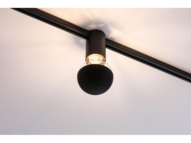 Paulmann Schienenspot URail Ceiling Socket, E27, 20 W, Schwarz