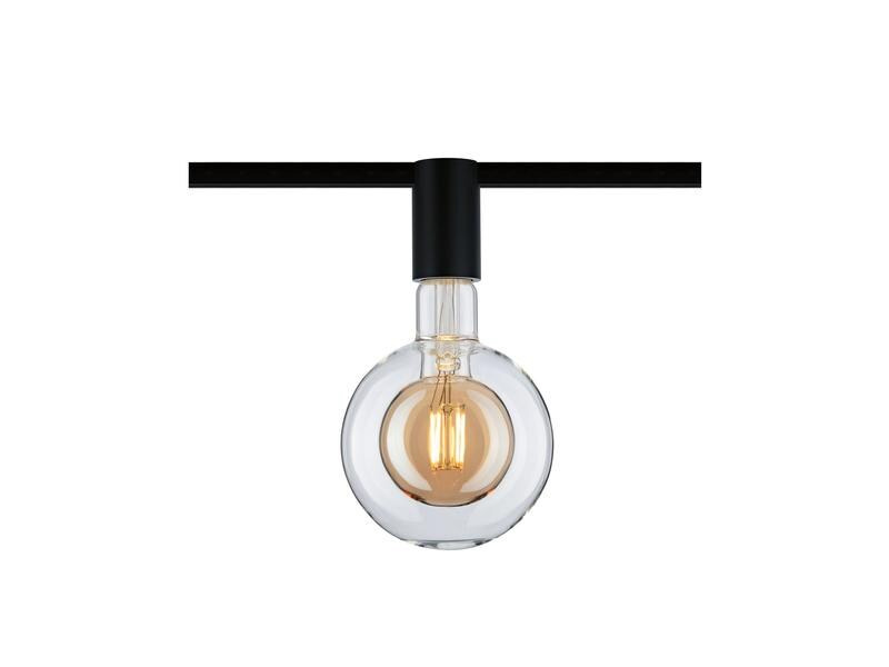 Paulmann Schienenspot URail Ceiling Socket, E27, 20 W, Schwarz