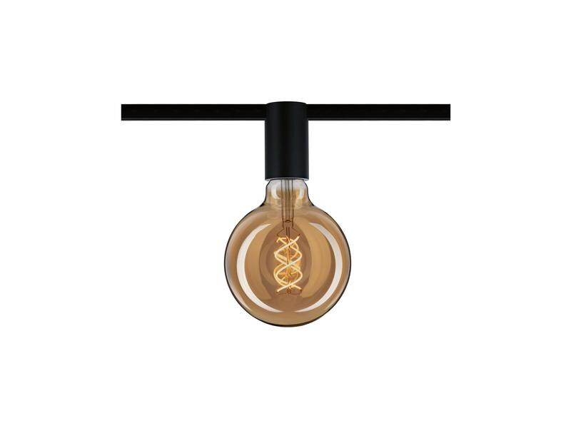 Paulmann Schienenspot URail Ceiling Socket, E27, 20 W, Schwarz
