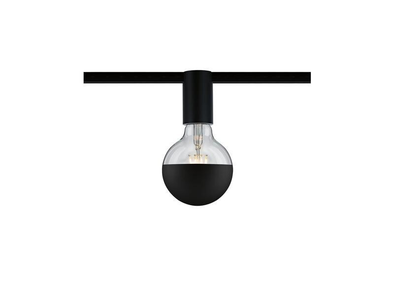 Paulmann Schienenspot URail Ceiling Socket, E27, 20 W, Schwarz