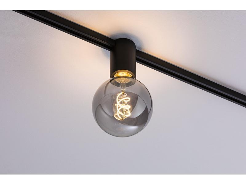Paulmann Schienenspot URail Ceiling Socket, E27, 20 W, Schwarz