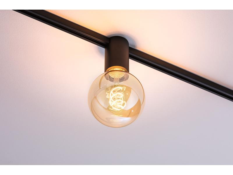 Paulmann Schienenspot URail Ceiling Socket, E27, 20 W, Schwarz
