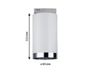 Paulmann Schienenspot URail Tube, 1 x GU10, 10 W, Weiss/ Chrom