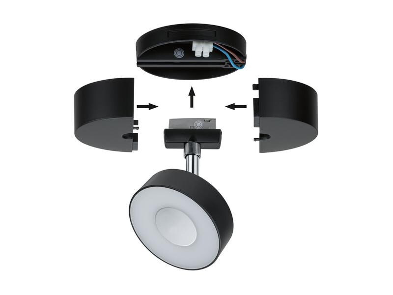 Paulmann URail Single Spot-Base, Schwarz
