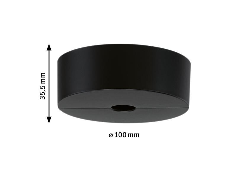 Paulmann URail Single Spot-Base, Schwarz