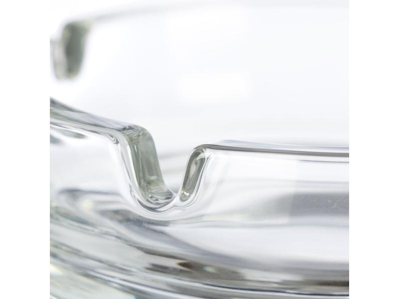 relaxdays Aschenbecher aus Glas 4er Set, Transparent