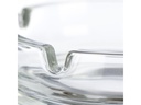 relaxdays Aschenbecher aus Glas 4er Set, Transparent