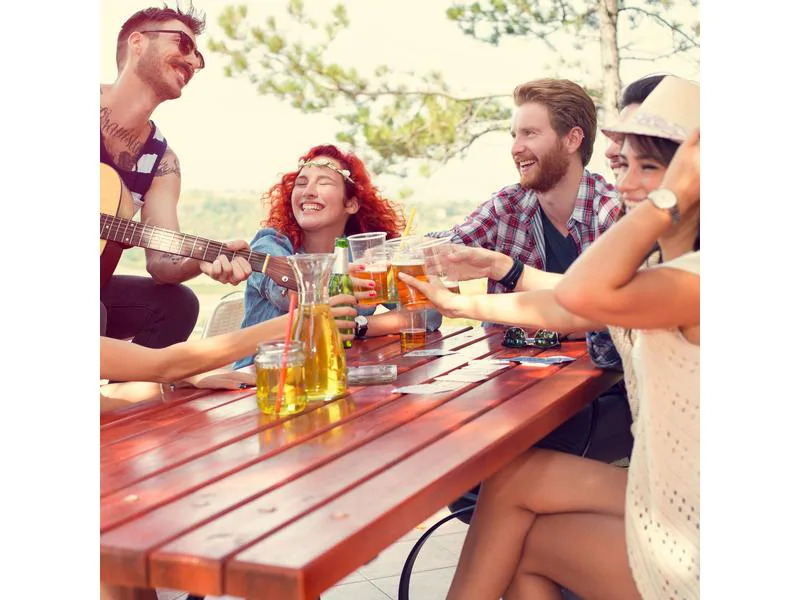 relaxdays Aschenbecher aus Glas 4er Set, Transparent