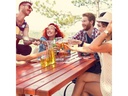 relaxdays Aschenbecher aus Glas 4er Set, Transparent