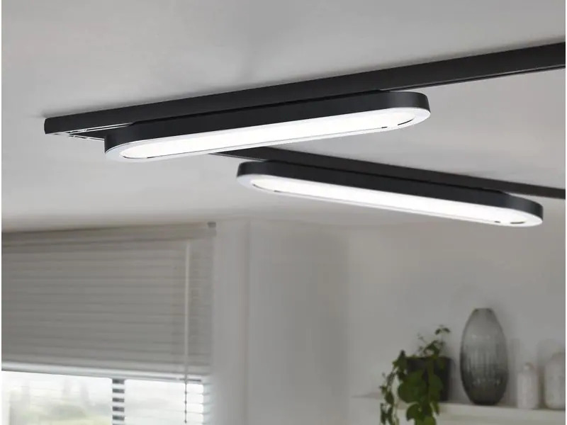 Paulmann LED Panelleuchte URail Loop, 7 W, 2700 K, Schwarz