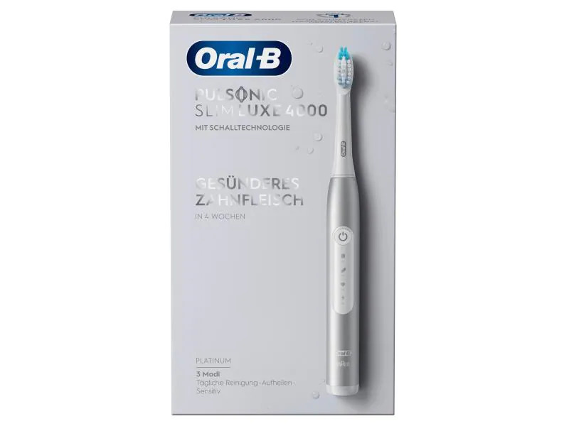 Oral-B Schallzahnbürste Pulsonic Slim Luxe 4000 Platin