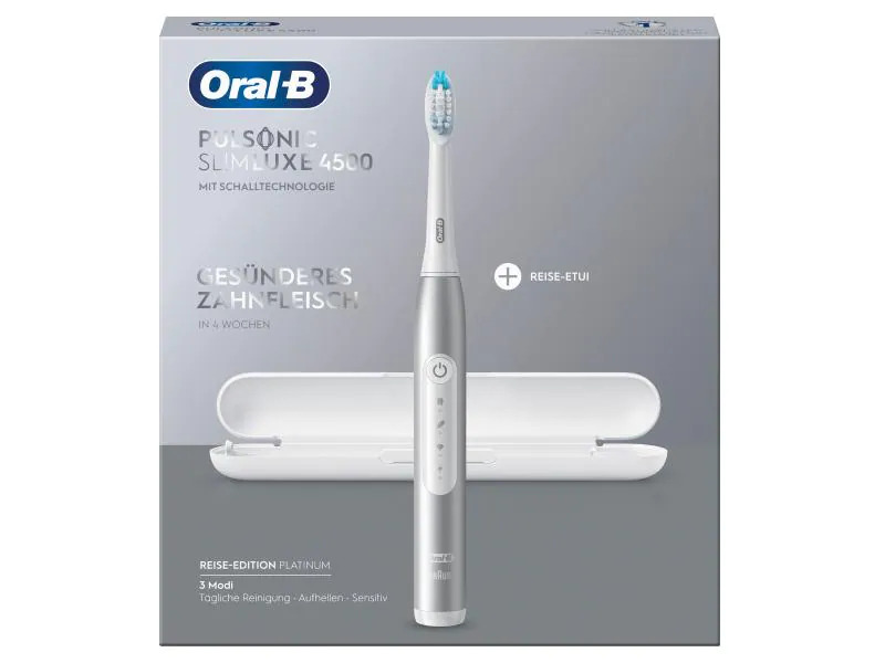 Oral-B Schallzahnbürste Pulsonic Slim Luxe 4500 Platin