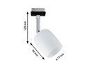 Paulmann Schienenspot URail Blossom, 1 x G9, 10 W, Schwarz/ Satin