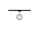 Paulmann LED Schienenspot URail Arena, 15 W, 4000 K, Schwarz