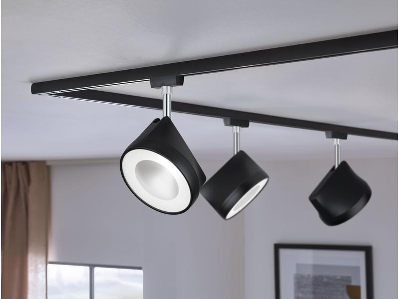 Paulmann LED Schienenspot URail Arena, 15 W, 4000 K, Schwarz