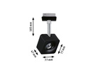 Paulmann LED Schienenspot URail Cube, 8 W, 4000 K, Schwarz/ Chrom