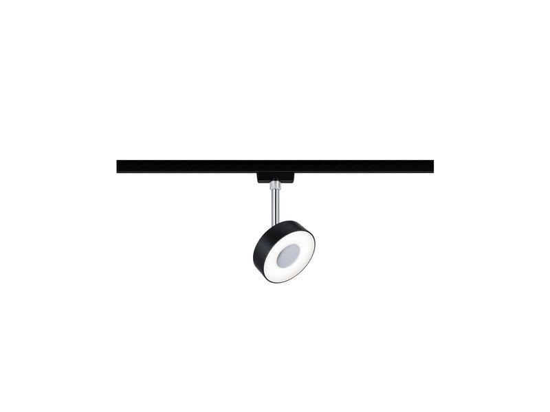 Paulmann LED Schienenspot URail Circle, 5 W, 4000 K, Schwarz