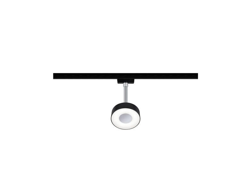 Paulmann LED Schienenspot URail Circle, 5 W, 4000 K, Schwarz