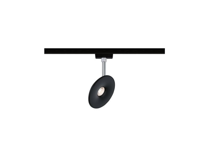 Paulmann LED Schienenspot URail Sphere, 7.4 W, 2700 K, Schwarz/ Chrom