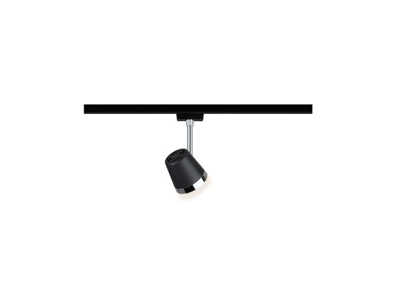 Paulmann Schienenspot URail Spot Cone, 1 x GU10, 10 W, Schwarz