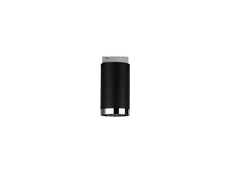 Paulmann Schienenspot URail Tube, 1 x GU10, 10 W, Schwarz/ Chrom