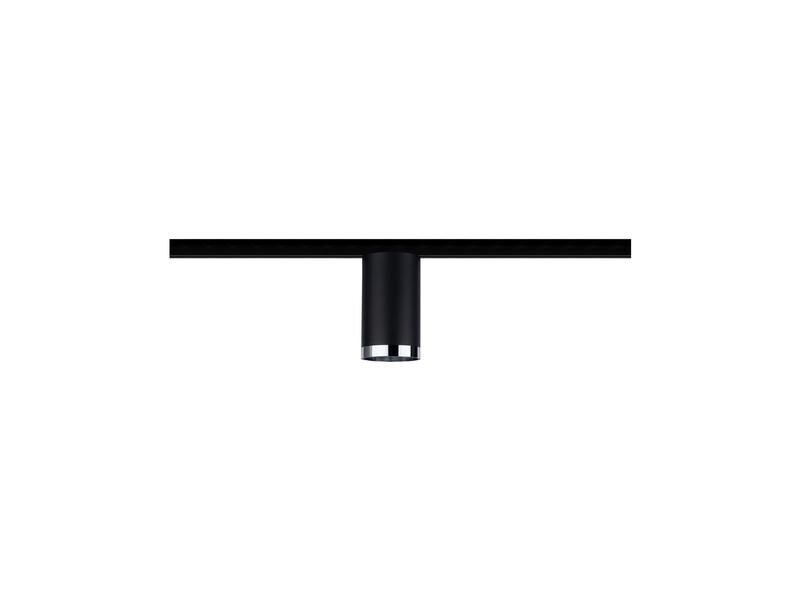 Paulmann Schienenspot URail Tube, 1 x GU10, 10 W, Schwarz/ Chrom
