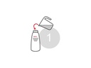 Kisag Rahmbläser Basic 0.5 l, Silber