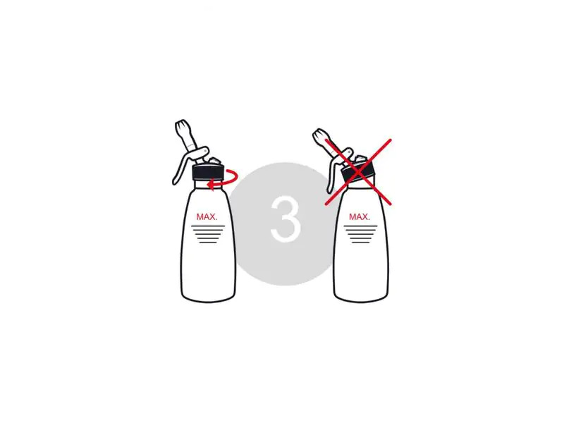 Kisag Rahmbläser Basic 0.5 l, Silber