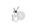 Kisag Rahmbläser Basic 0.5 l, Silber
