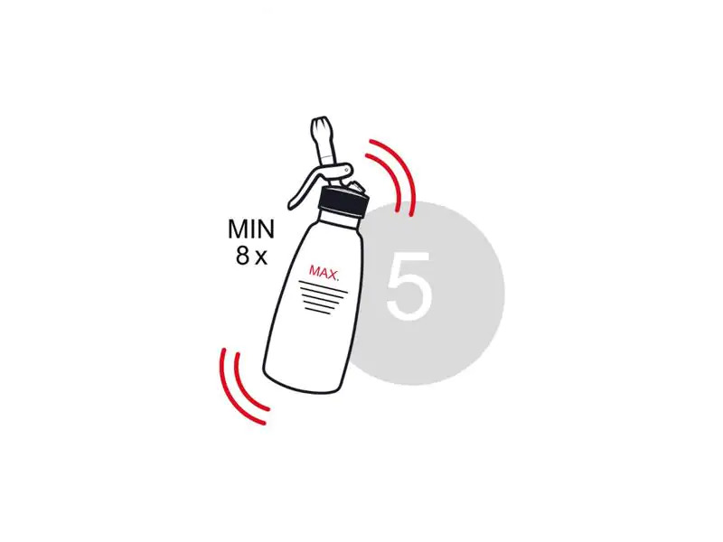 Kisag Rahmbläser Basic 0.5 l, Silber