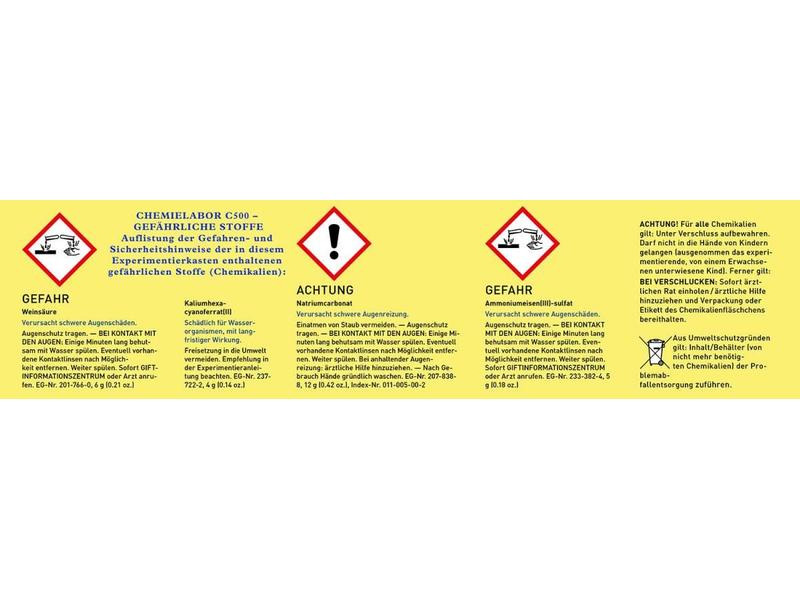 Kosmos Experimentierkasten Chemielabor C 500