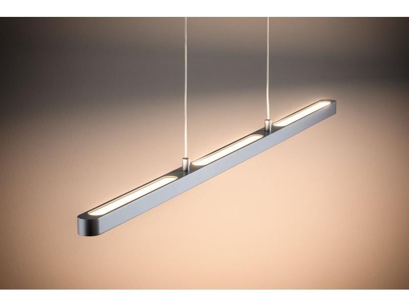 Paulmann LED Pendelleuchte URail Lento, 42 W, 2700 K, Chrom