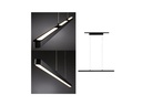 Paulmann LED Pendelleuchte URail Lento, 42 W, 2700 K, Schwarz