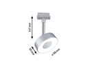 Paulmann LED Schienenspot URail Circle, 5.3 W, 2700 K, Chrom