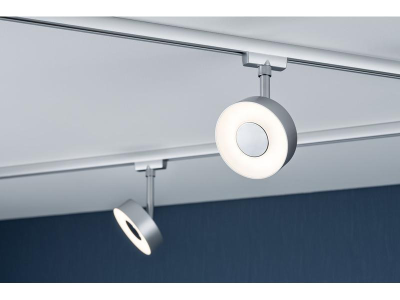 Paulmann LED Schienenspot URail Circle, 5.3 W, 2700 K, Chrom