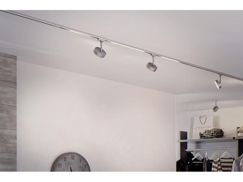 Paulmann LED Schienenspot URail Circle, 5.3 W, 2700 K, Chrom
