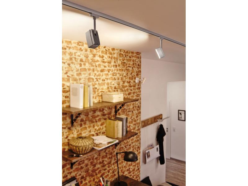Paulmann LED Schienenspot URail Pedal, 5 W, 2700 K, Chrom