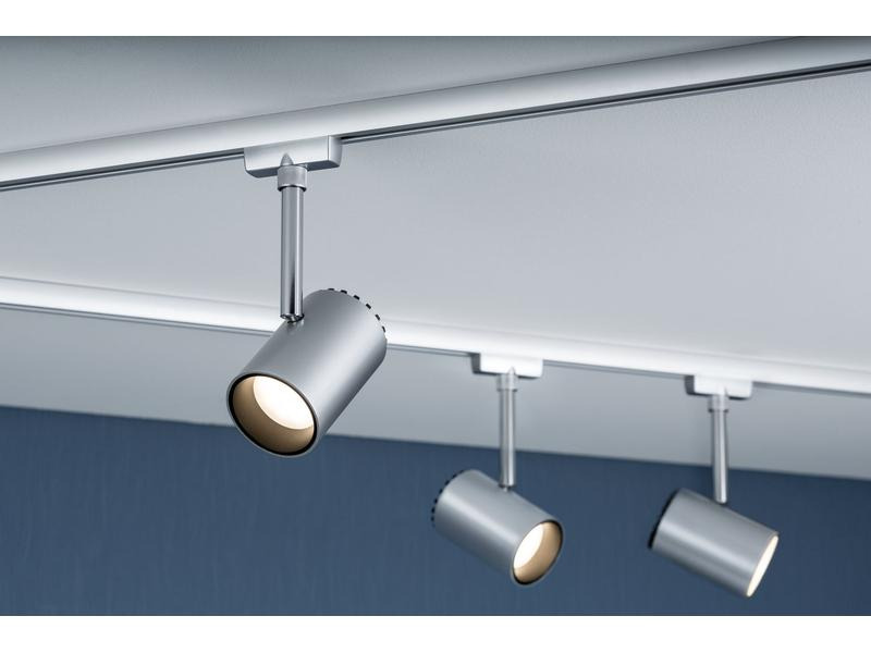 Paulmann LED Schienenspot URail Shine, 5 W, 2700 K, Chrom