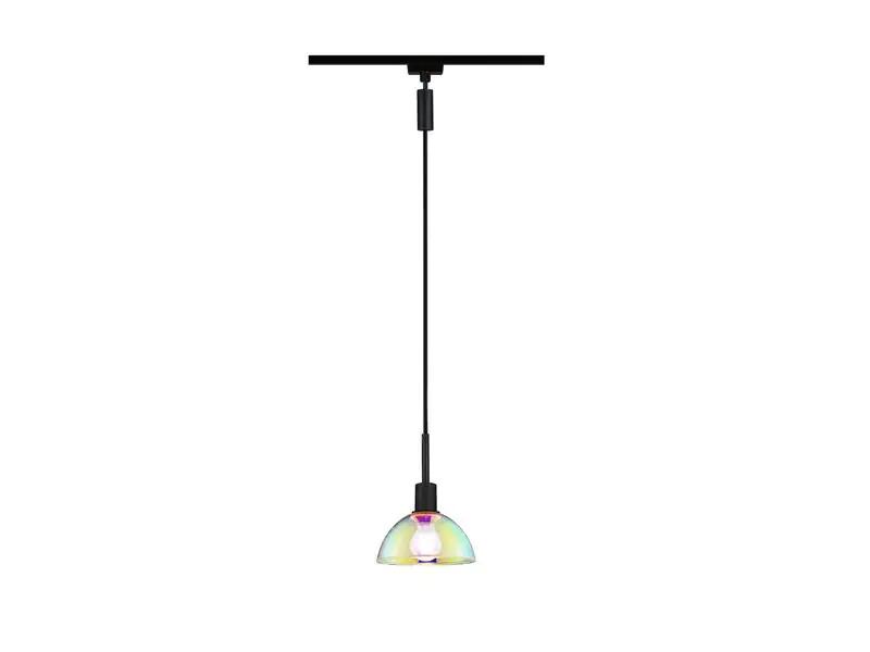 Paulmann Pendelleuchte URail Sarrasani, 1 x E14, 20 W, Schwarz/ Klar