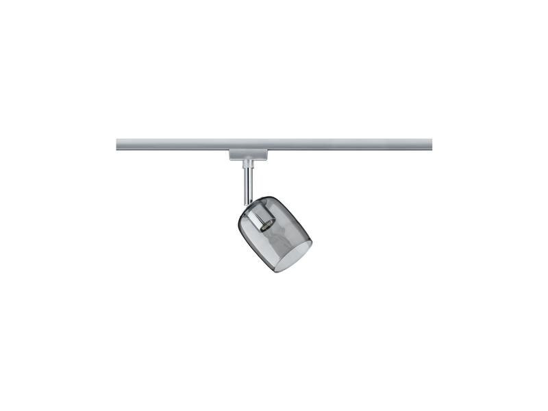 Paulmann Schienenspot URail Blossom, 1 x G9, 10 W, Chrom/ Rauchglas