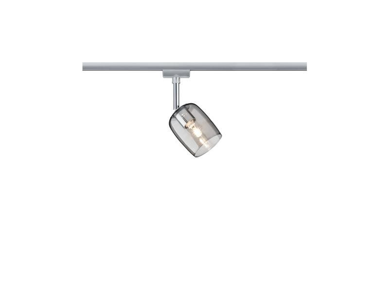 Paulmann Schienenspot URail Blossom, 1 x G9, 10 W, Chrom/ Rauchglas