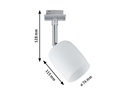 Paulmann Schienenspot URail Blossom, 1 x G9, 10 W, Chrom/ Satin