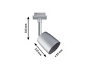 Paulmann Schienenspot URail Spot Cover, 1 x GU10, 10 W, Chrom