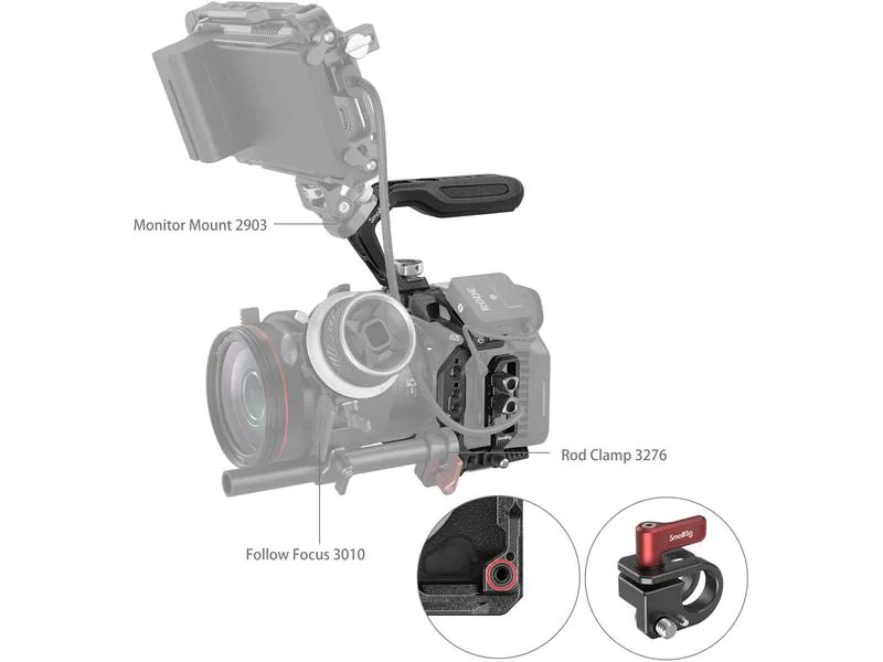 Smallrig Cage «Black Mamba» Kit Canon EOS R5 C