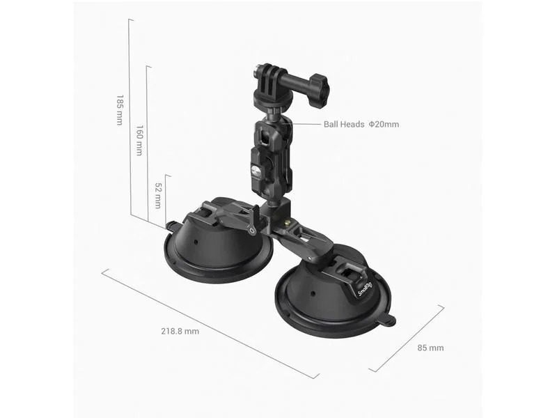 Smallrig Halterung Port. Dual Suction Cam Mount SC-2K
