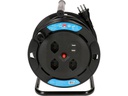 Max Hauri Kabelrolle 20 m, 3x T13, 2x USB Schwarz