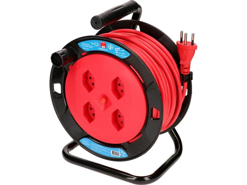 Max Hauri Kabelrolle V2 15 m Rot