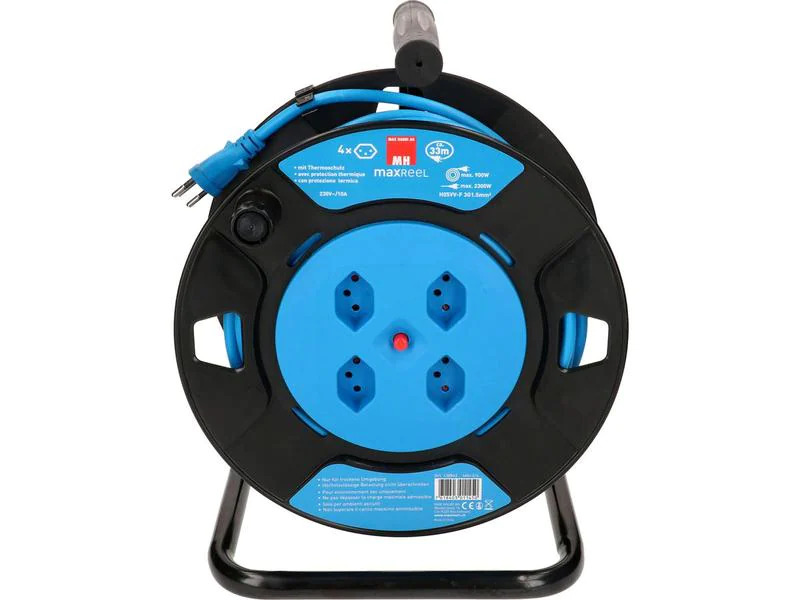 Max Hauri Kabelrolle V2 33 m Blau