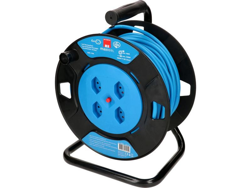 Max Hauri Kabelrolle V2 33 m Blau